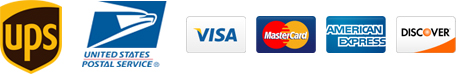 UPS USPS Visa Mastercard American Express Discover
